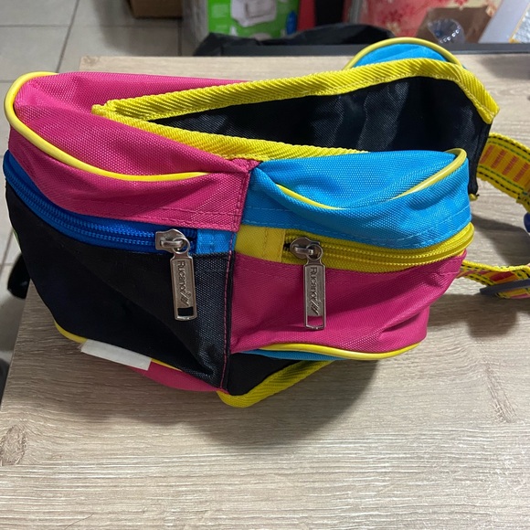 Vintage Retro 90’s Rucanor Athletic Colourful Fanny Pak / Pack - Picture 7 of 9